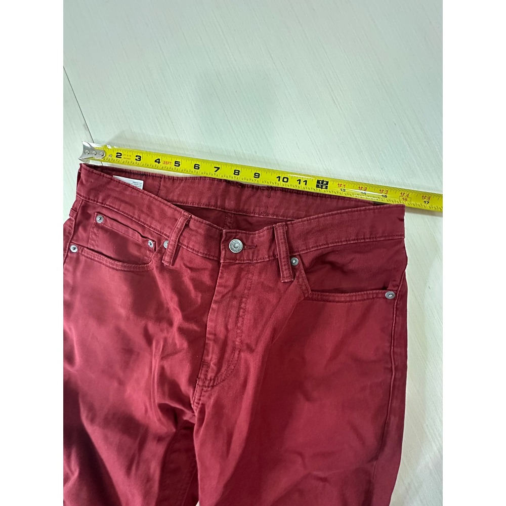 Levis 511 Urban Commuter Mens 32x30 Burgundy Maroon Red Twill 19111-0080 - Picture 2 of 10